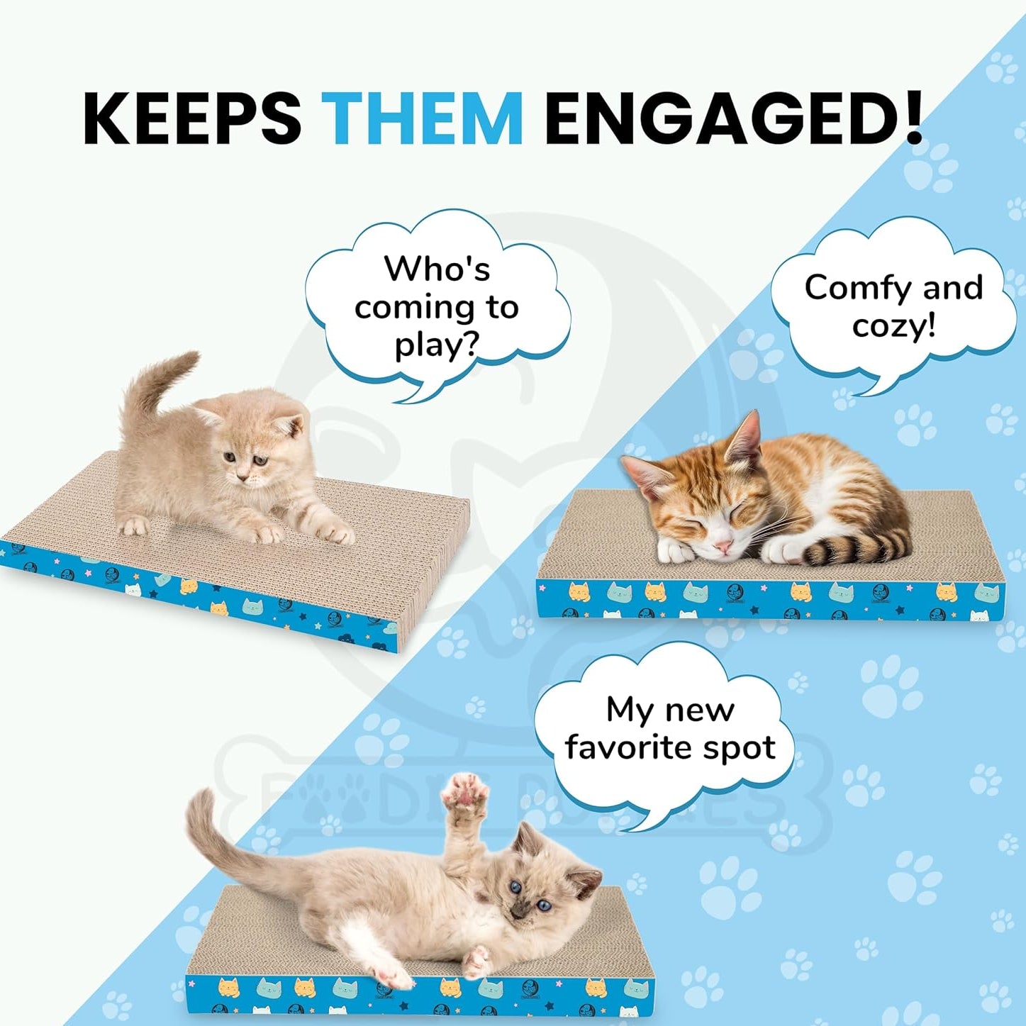 2-in-1 Reversible Cat Scratcher Pad