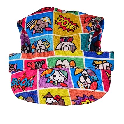 Unleash Cotton Dog Cap| Outdoor Sport Sun Protection Baseball Cap for Male & Female Dogs | Color May Vary