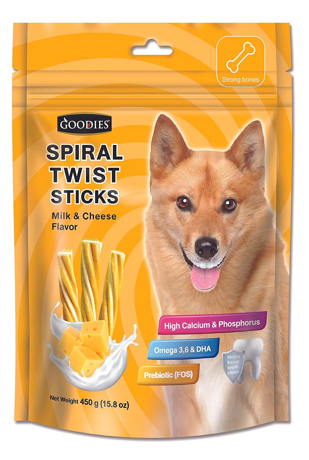 Goodies Spiral Sticks Milk & Cheese