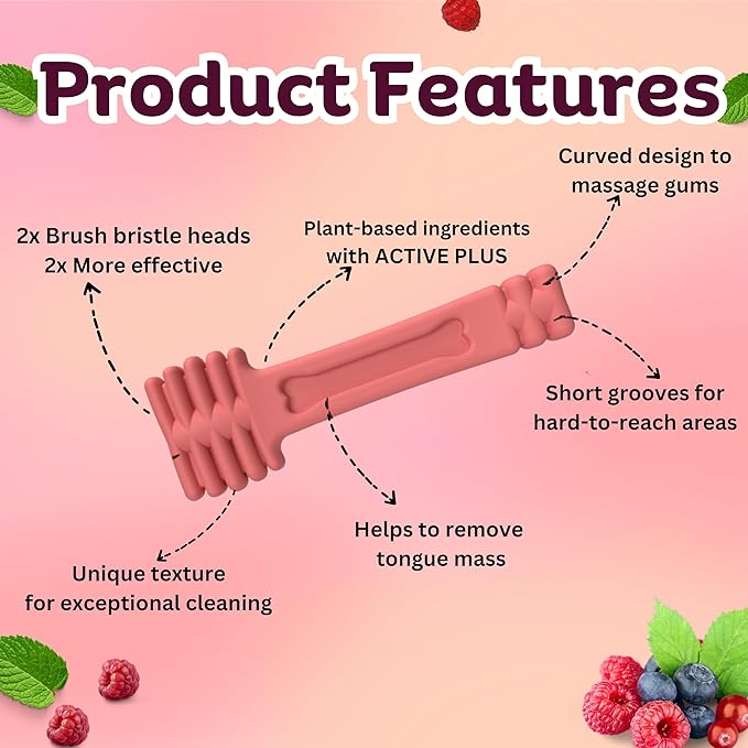 Happy Tummy Bone Treats For Medium to Large Dogs 21 Piece, Blueberry Flavor | 150G Pack |