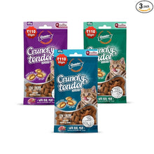 Load image into Gallery viewer, Gnawlers Crunchy &amp; Tender Cat Treats 65g - Tasty Tuna, Salmon, Chicken&amp; Milk Flavour Pack Of 3
