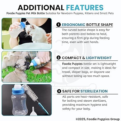 Petstreet Pet Feeding Bottle with Nipple and Cleaning Brush | 150ml |