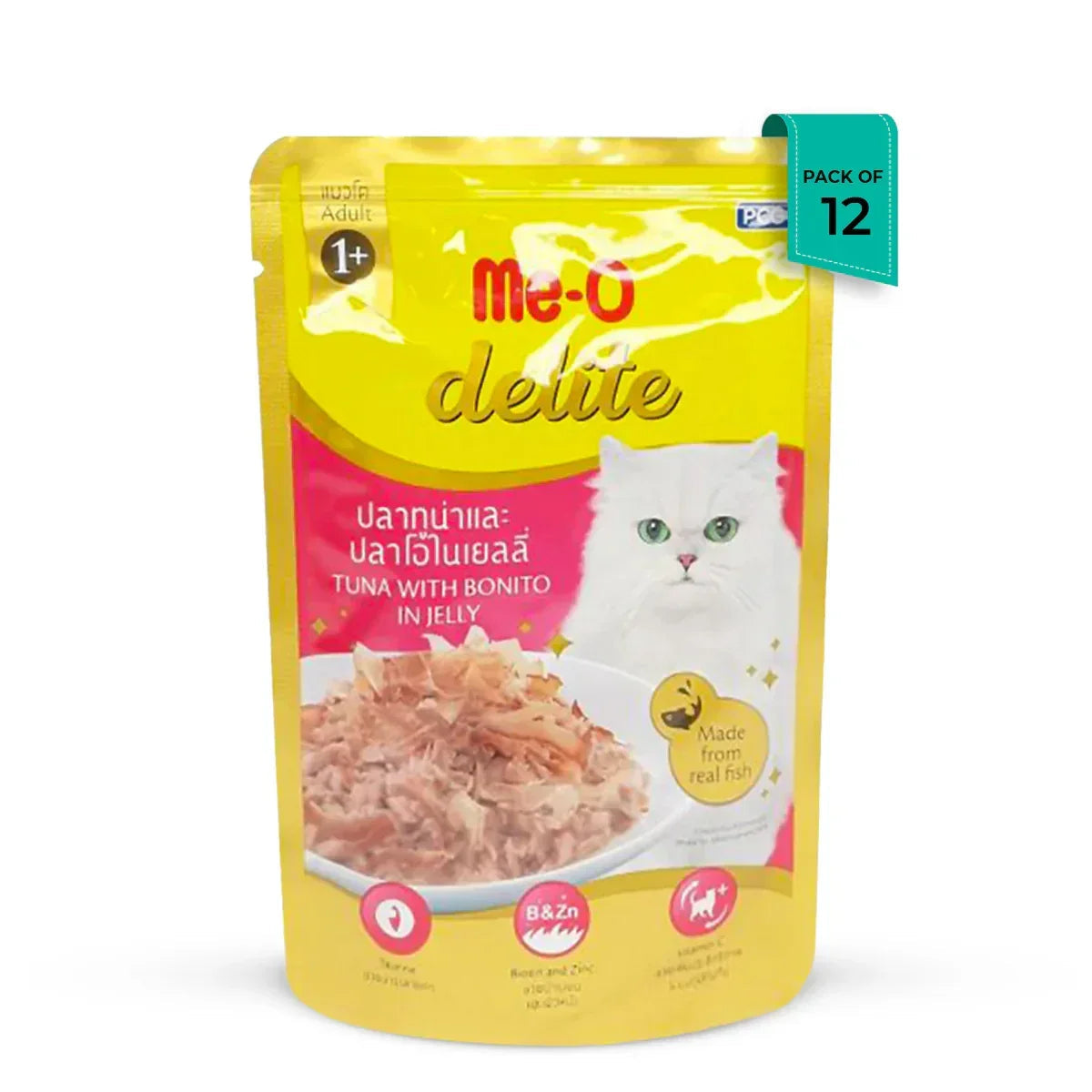 Me O Delite Tuna With Bonito In Jelly 70g