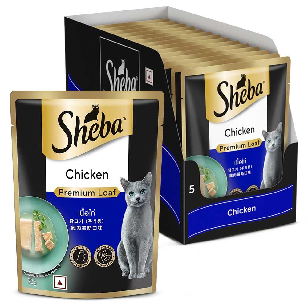 Sheba Adult Chicken Premium Loaf 70g