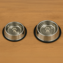 Load image into Gallery viewer, Petstreet Stainless Steel Dog Bowl, Dog  Food Bowl, Dog FeedingBowl| Anti-Slip Base, Scratch-Resistant &amp; Dishwasher Safe | Food &amp; Water Bowls for Cats &amp; Dogs | Pet Dinner Set | Set of 2|
