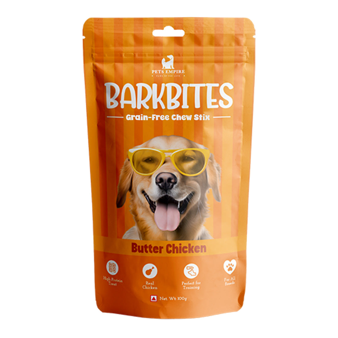 Pets Empire BarkBites Chew Stix Butter Chicken