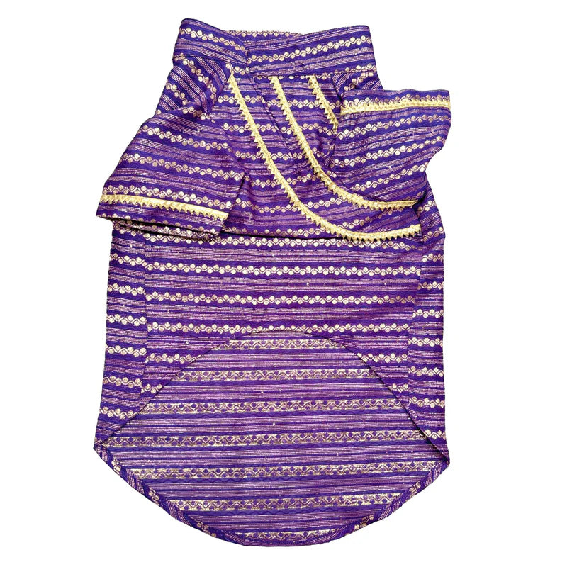 Festive Purple Kurta for Dogs – Elegant Ethnic Wear for Your Furry Friend