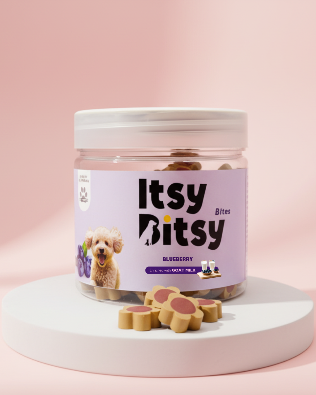 Yummers Itsy-Bitsy Training Bites - Blueberry with Goat Milk 220gm