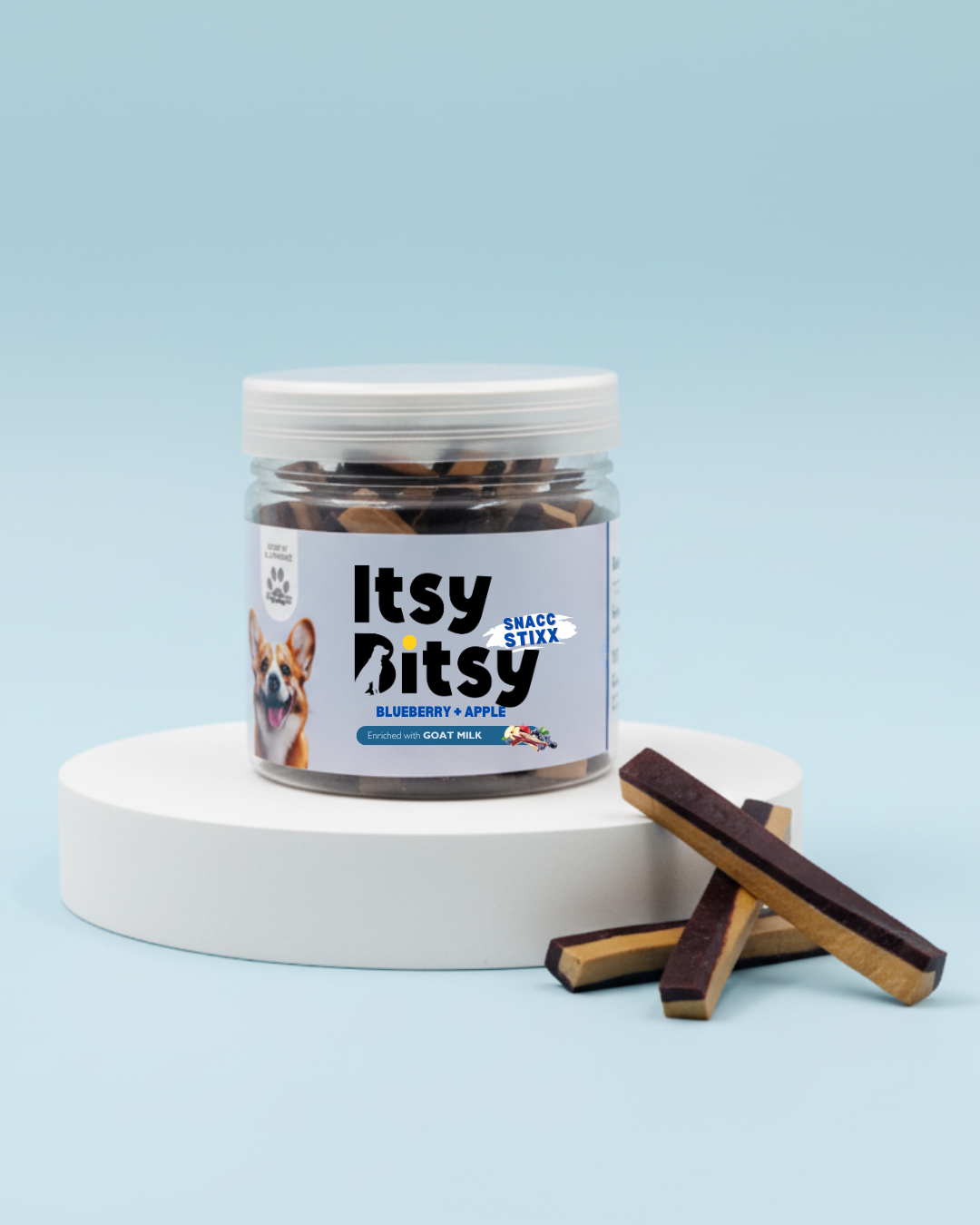 Yummers Itsy-Bitsy Snack Stix - Blueberry & Apple with Goat Milk 220gm