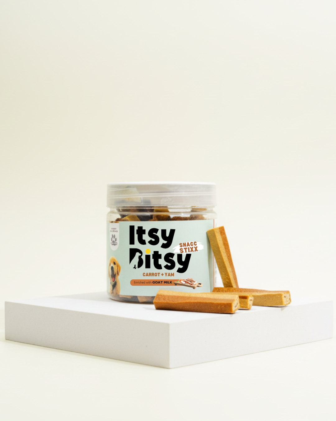 Yummers Itsy-Bitsy Snacks Stix - Carrot & Yam with Goat Milk 220gm