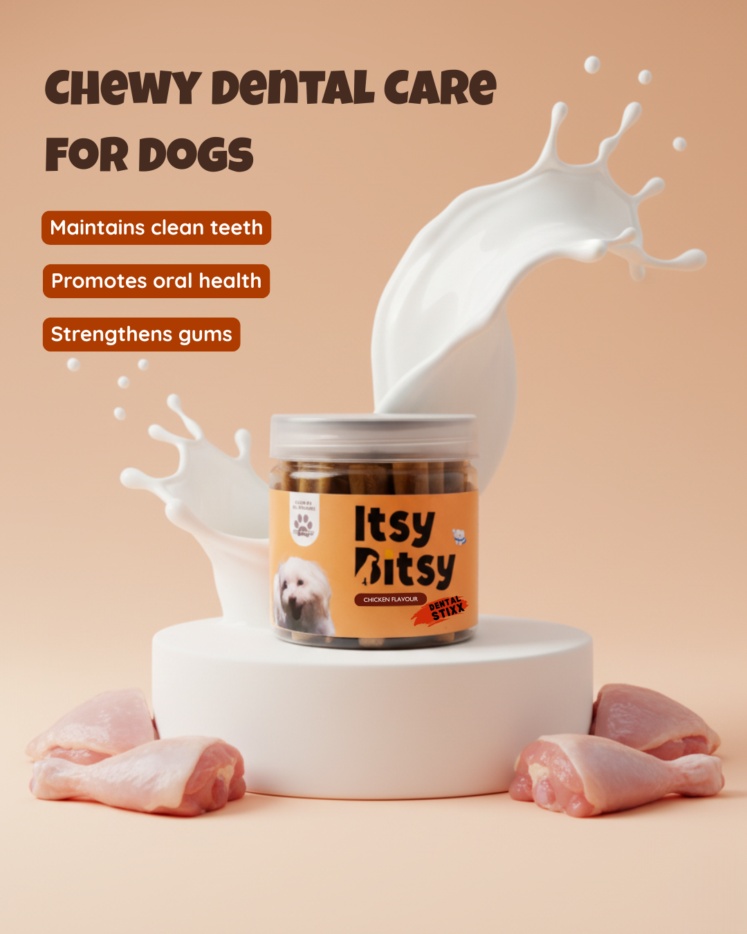 Yummers Itsy-Bitsy Dental Stix - Chicken 220gm