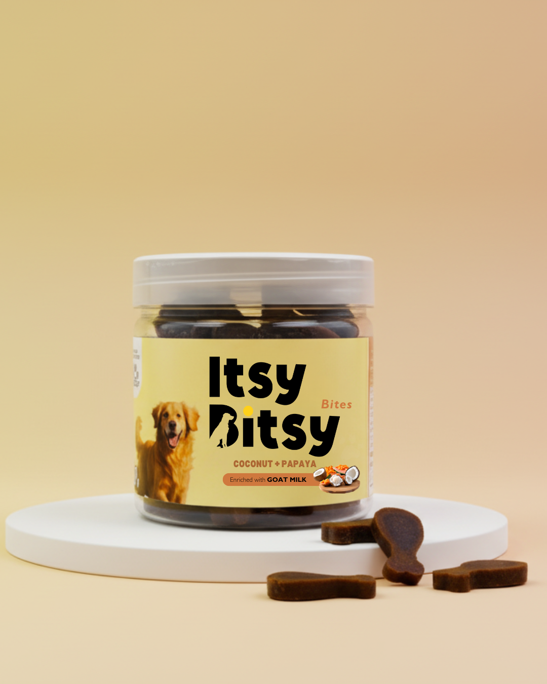 Yummers Itsy-Bitsy Training Bites - Coconut & Papaya with Goat Milk 220gm