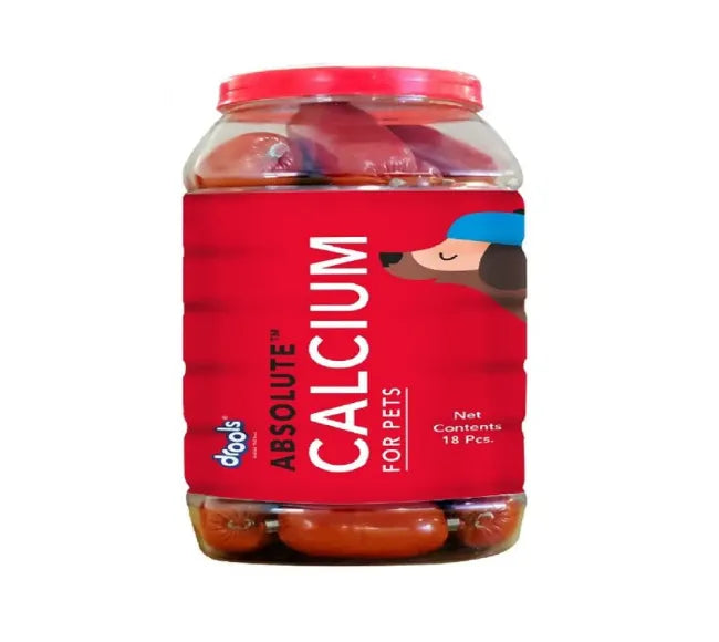 Drools - Absolute Calcium Sausages 18pcs Jar - PackOf2
