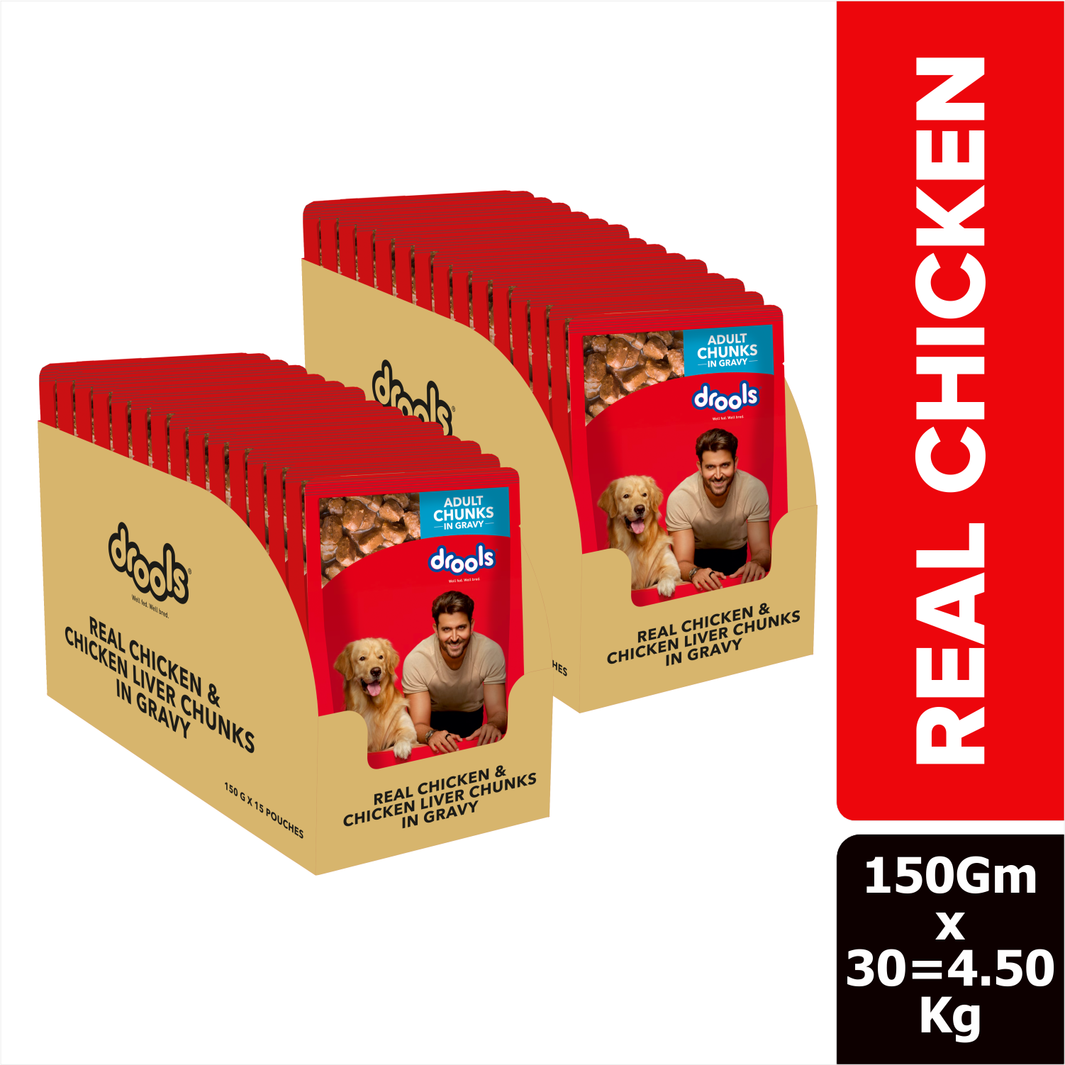 Drools - Adult Chunks In Gravy - 20+4 - 150g
