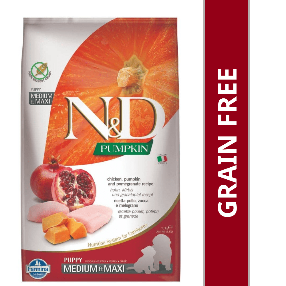 Farmina N&D Pumpkin Chicken Pomegranate Puppy Medium Maxi 2.5kg