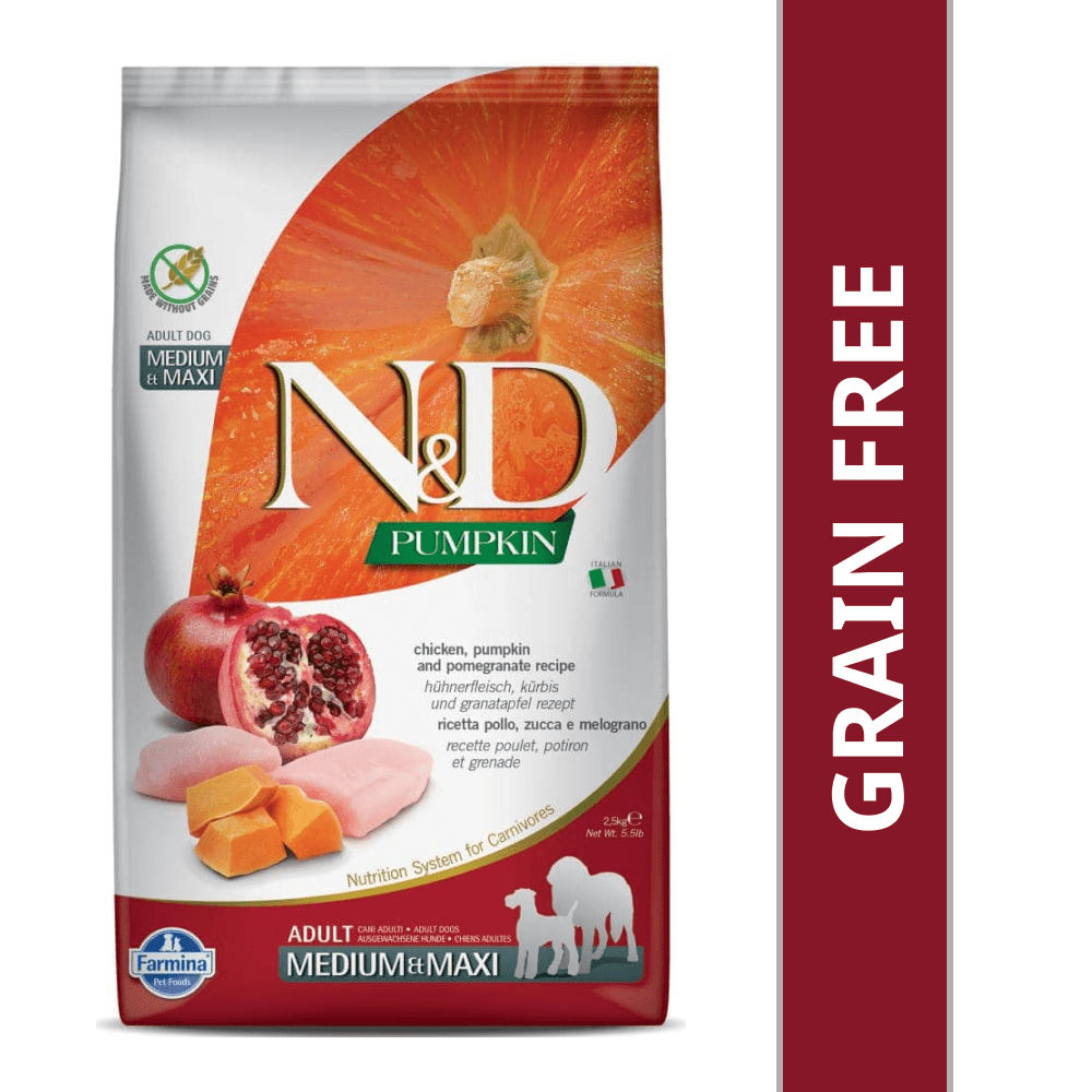 Farmina N&D Pumpkin Chicken Pomegranate Adult Medium & Maxi 2.5kg