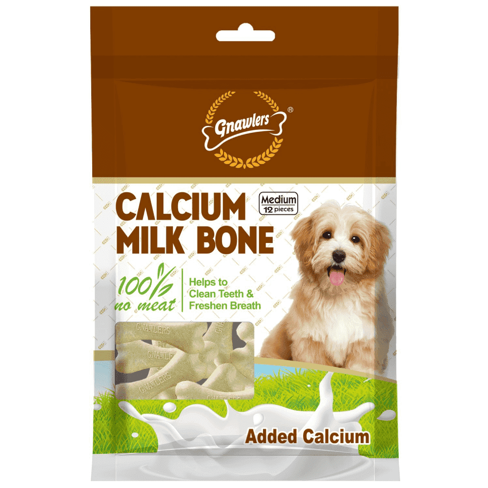 Gnawlers Calcium Milk Bone (12in1)