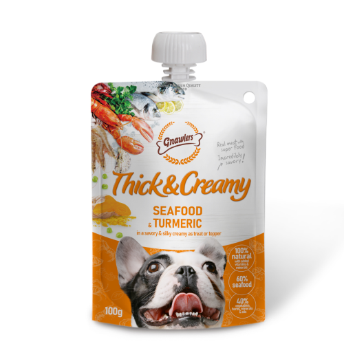 Gnawlers - Thick & Creamy Dog Treat Seafood & Turmeric - 100g