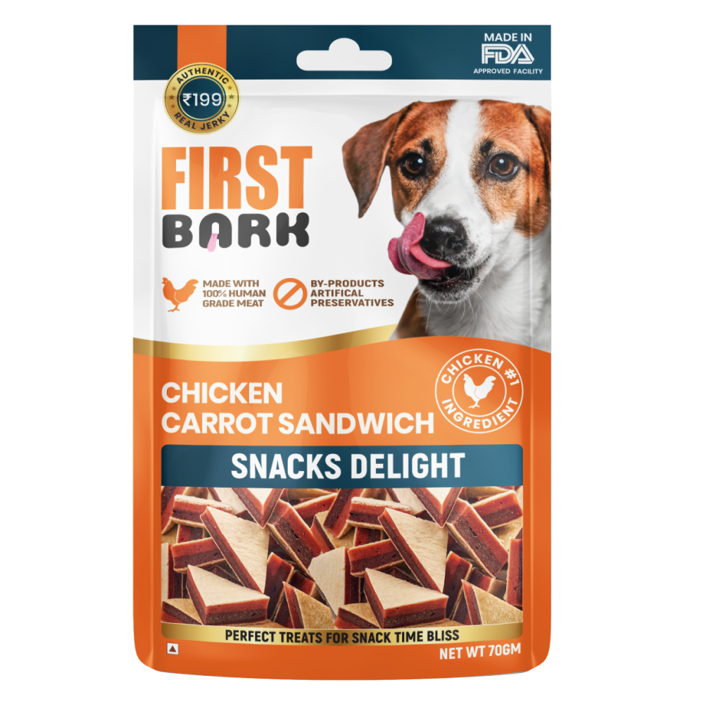 First Bark Chicken Carrot Sandwich 70g