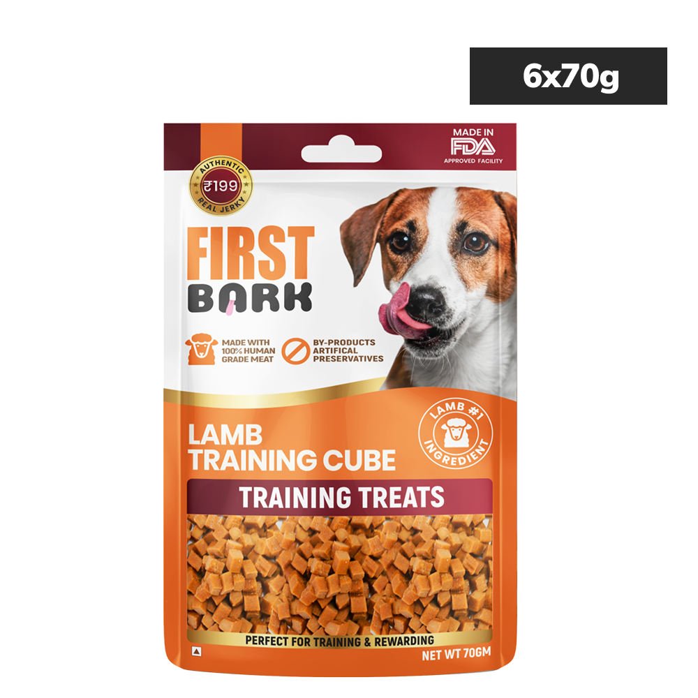 First Bark Lamb Training Cubes 70g