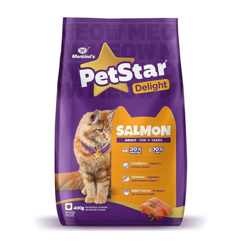 Mankind Mankiknd Petstar Delight Adult Cat Food /Salmon 400g