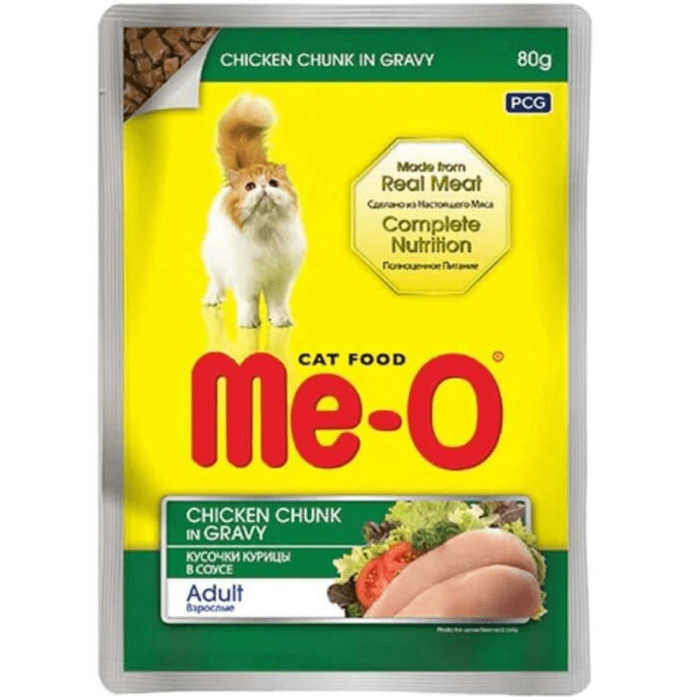 Me-O - Adult Chicken Chunk In Gravy - 80g