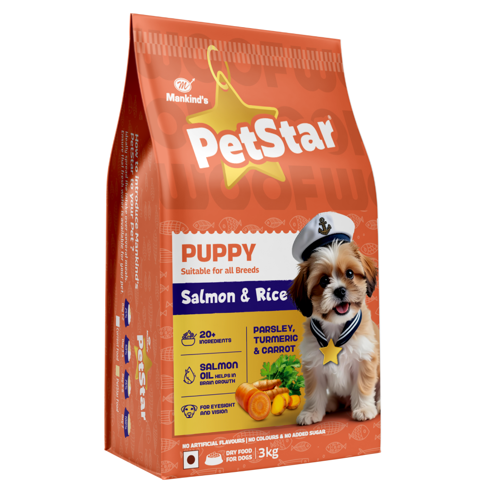 Petstar Mankind Petstar Puppy Salmon & Rice Dog Food 3kg