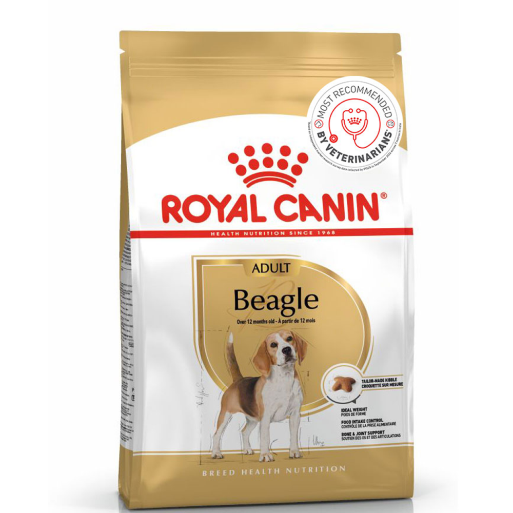 Royal Canin Beagle Adult Dog Food 3kg | Breed-Specific Dry Dog Food for Adult Beagles | Weight Management, Joint Support & Complete Balanced Nutrition