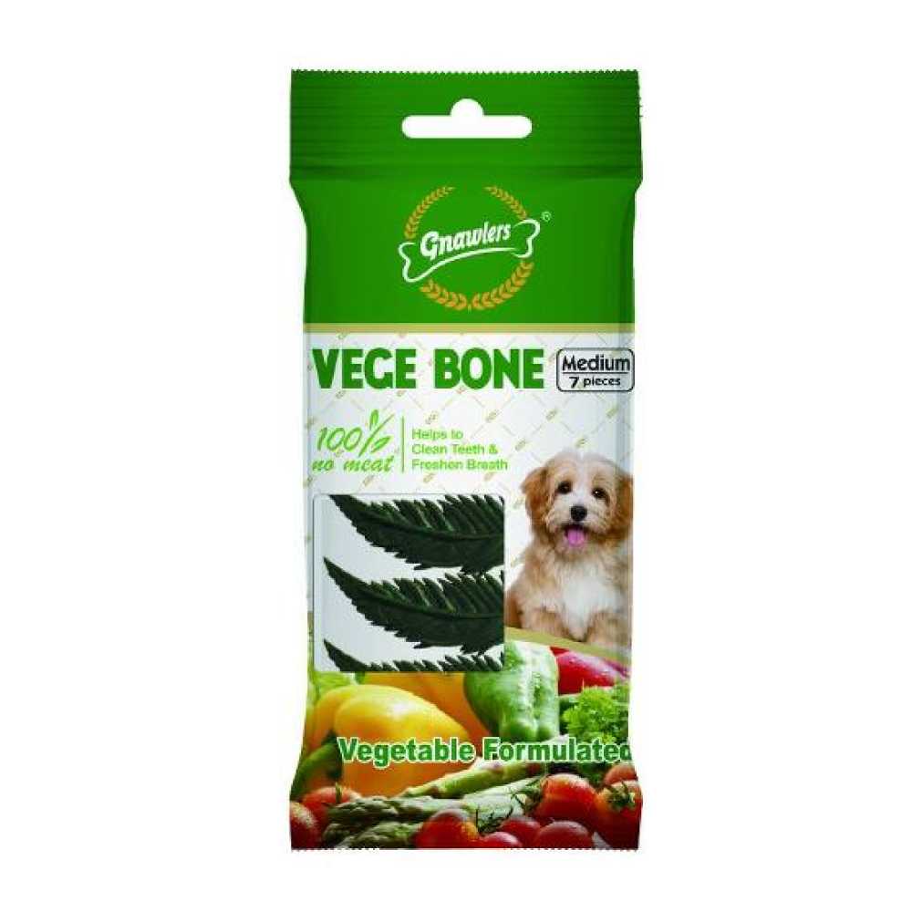 Gnawlers - Vege Bone Medium(7pcs) - 60g