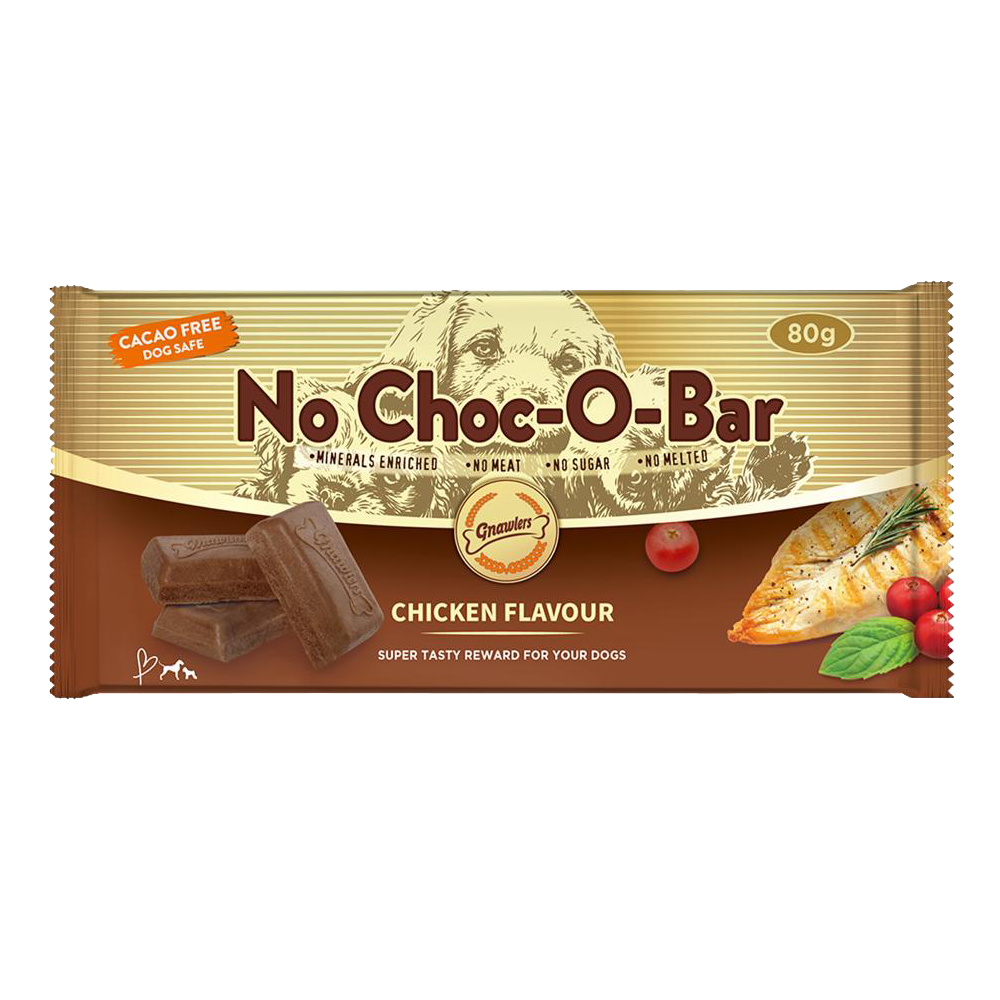 Gnawlers NoChoc O Bar Chicken Flavour 80g