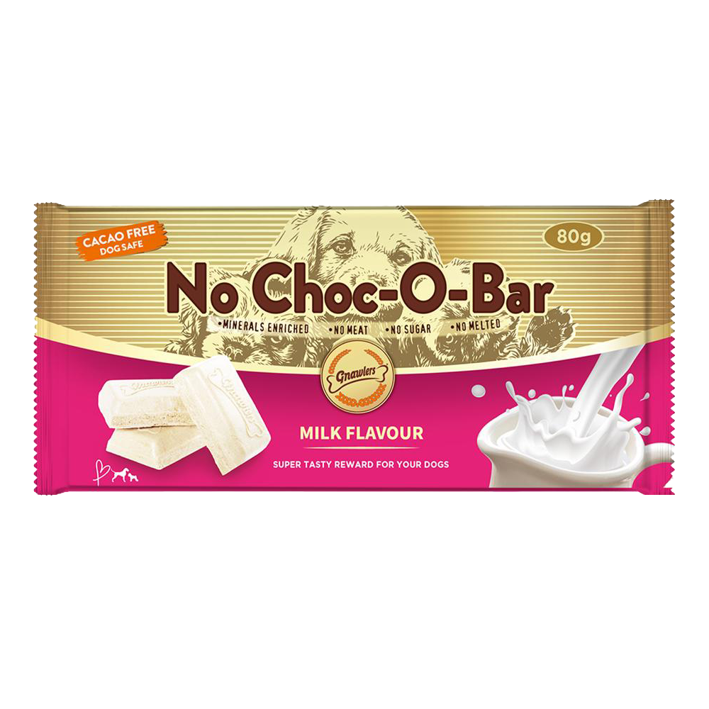 Gnawlers NoCHoc O Bar Milk Flavour 80g