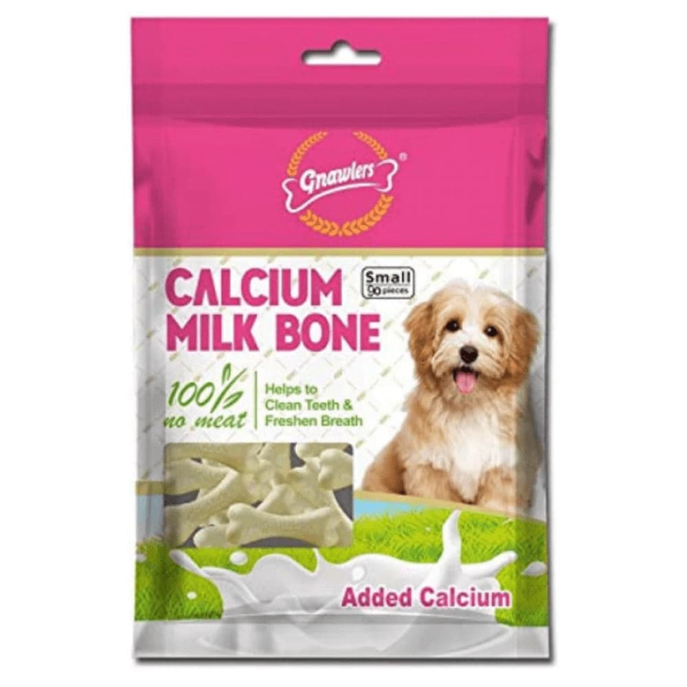 Gnawlers - Calcium Milk Bone - 4pc