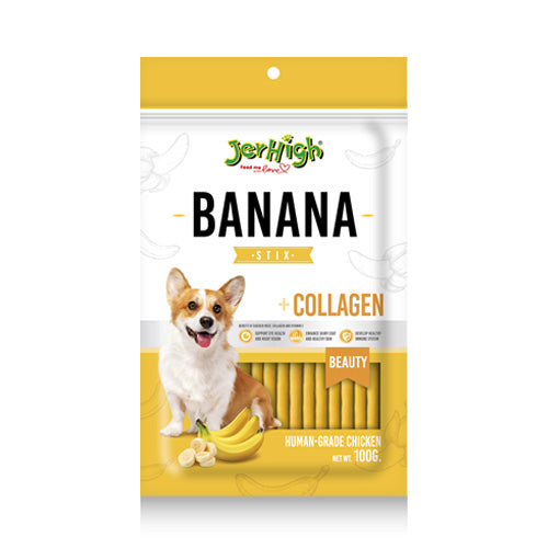 JerHigh - Banana Stix 100g - Packof6