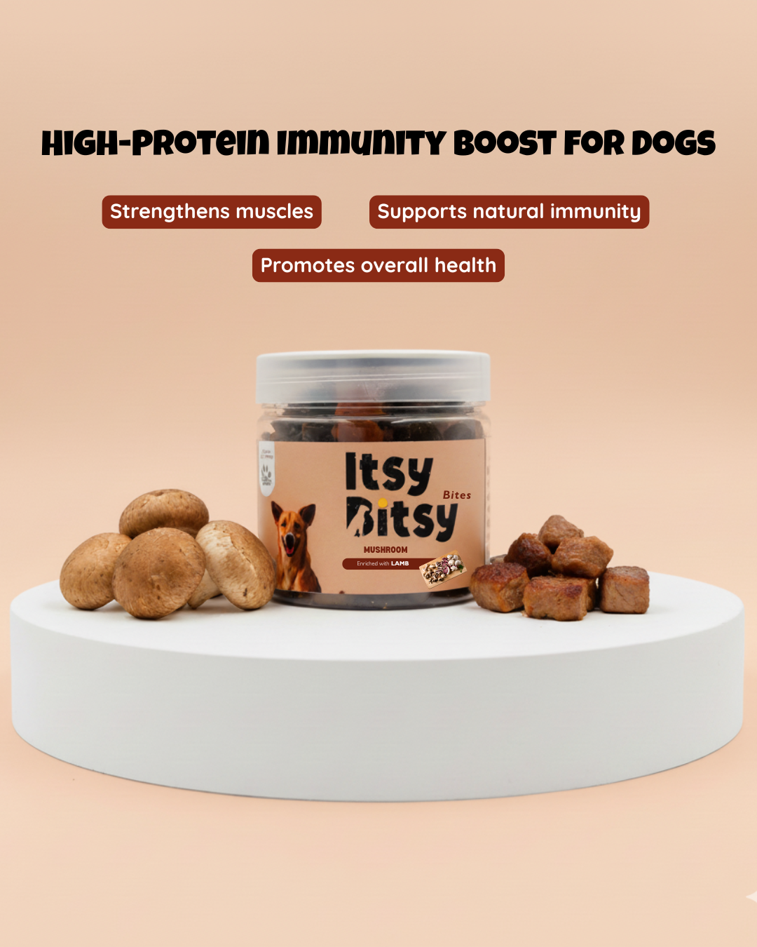 Yummers Itsy-Bitsy Training Bites - Mushroom & Lamb 220gm