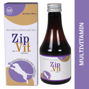 Intas Zipvit Multivitamin Supplement Dogs & Cats 200ml