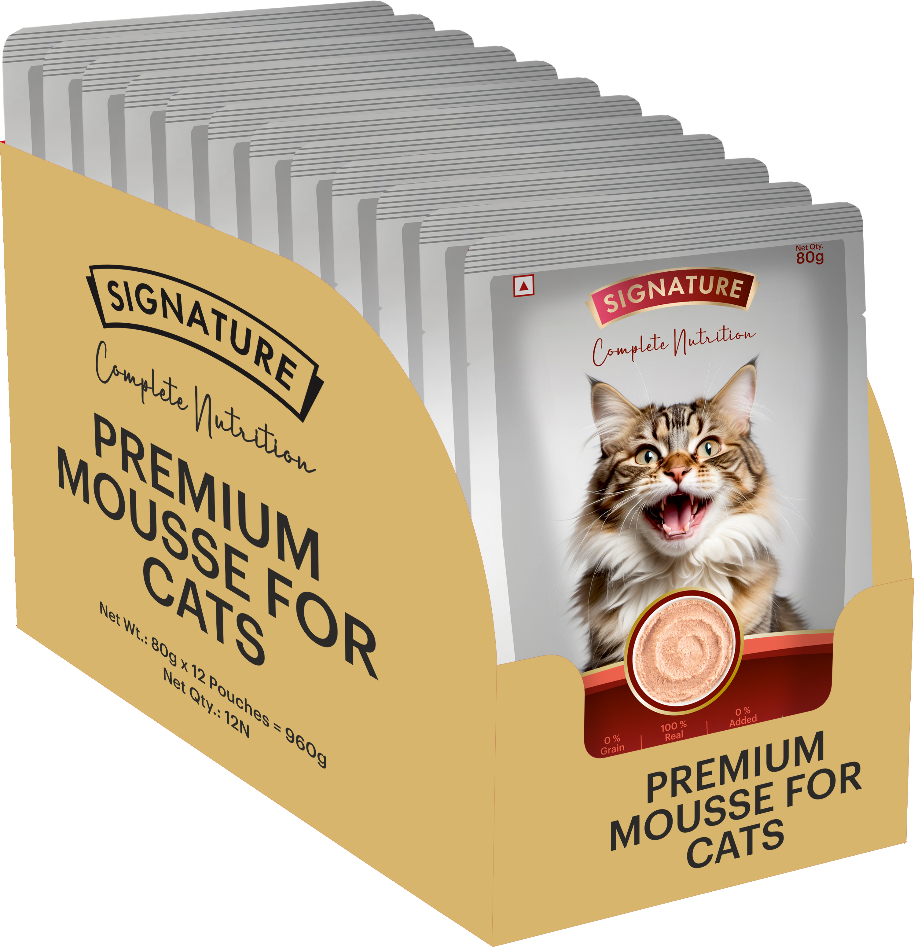 Signature Salmon Mousse Adult Cat 80gm
