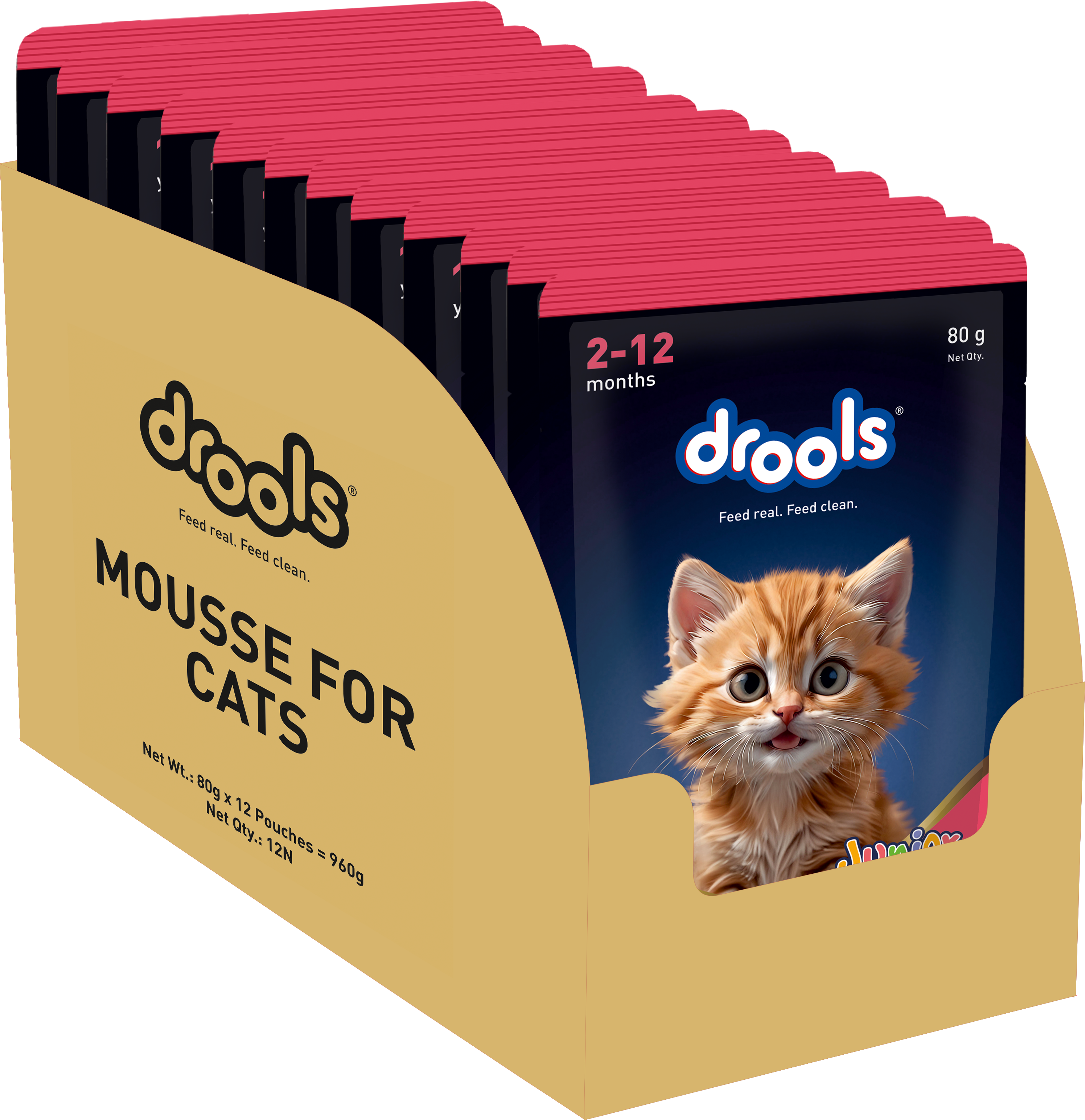 Drools Salmon Mousse Kitten 80g
