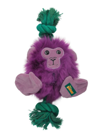 AFP Safari Big Foot Monkey Dog Toy | Plush Monkey Dog Toy for Chewing & Cuddling | Interactive Soft Animal Dog Toy for Puppies & Adult Dogs | Durable Indoor Enrichment Toy