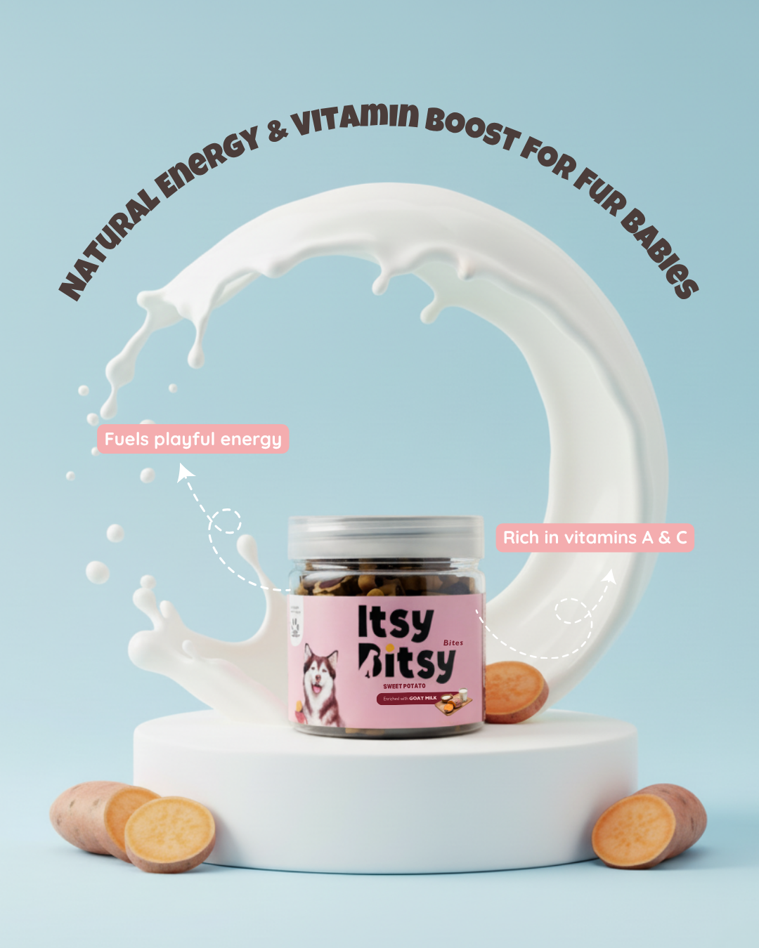 Yummers Itsy-Bitsy Training Bites - Sweet Potato with Goat Milk 220gm