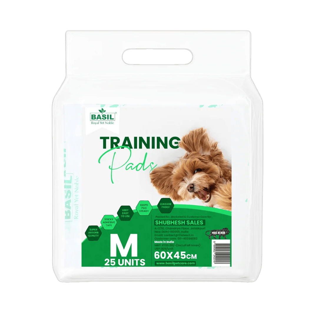 Basil Training Pee Pads, Medium (45x60 CMS)
