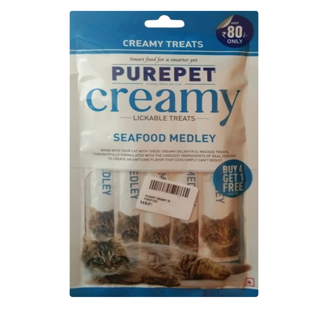 Purepet Creamy Seafood Medley Lickable Treats