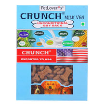 Load image into Gallery viewer, PET LOVER&#39;S CRUNCH Milk Veg - The Complete Dog Biscuits - 900g Pack Of 2
