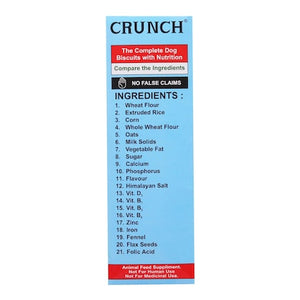 PET LOVER'S CRUNCH Milk Veg - The Complete Dog Biscuits - 900g Pack Of 2