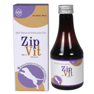 Intas Zipvit Multivitamin Supplement Dogs & Cats 200ml