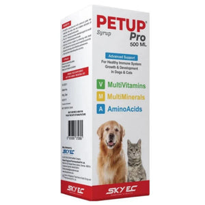 SKYEC Petup Pro Syrup MultiMinerals MultiOxidant Amino Acids Supplement for Dogs and Cats 200ML