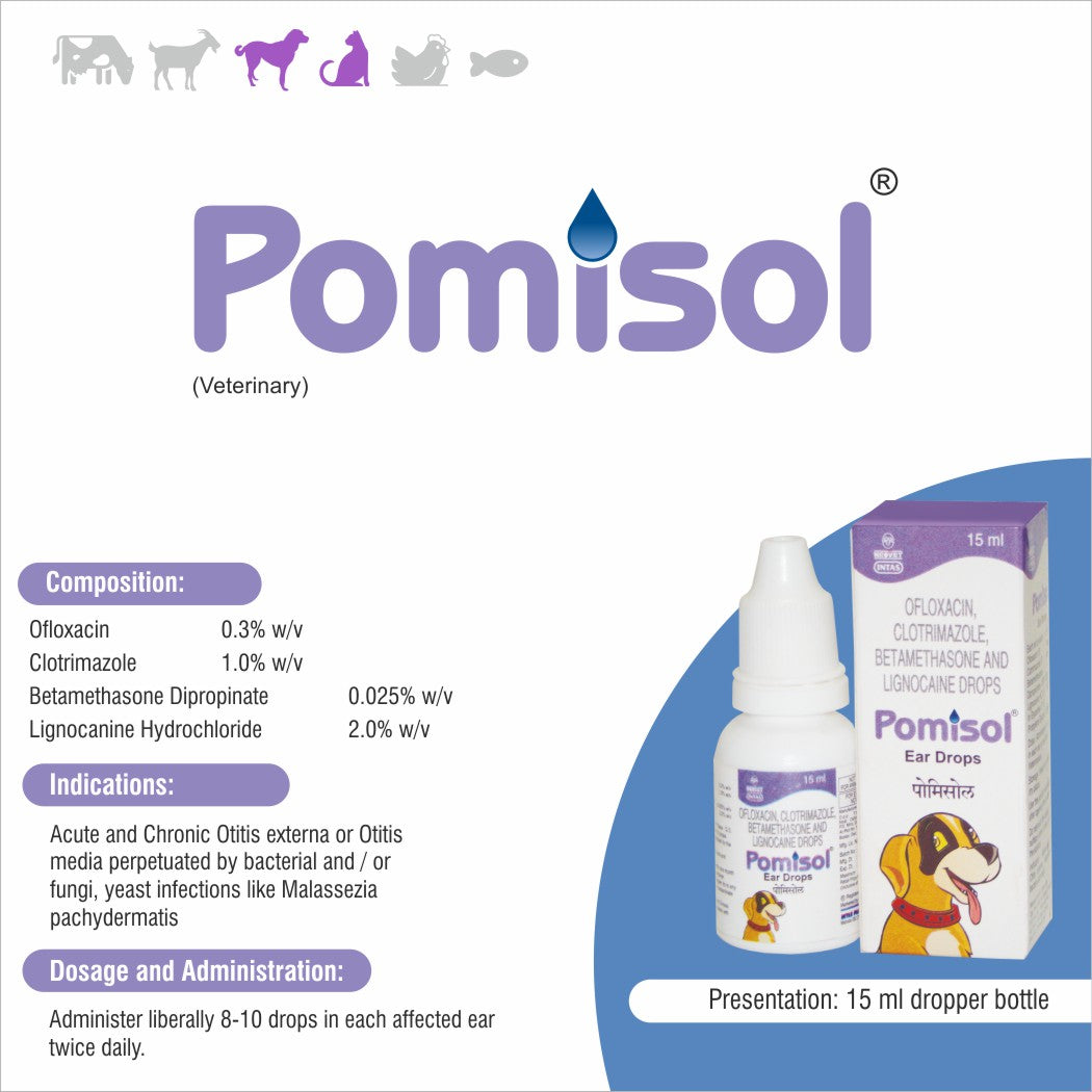 Intas - Pomisol Ear Drop - 15ml