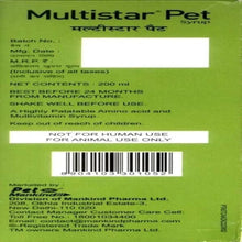 Load image into Gallery viewer, Pet Mankind Multistar Pet Syrup with Amino Acids and Multi Vitamins 200ml
