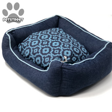 Load image into Gallery viewer, Comfy Denim Dog Bed