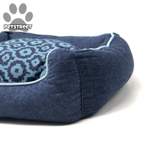 Load image into Gallery viewer, Comfy Denim Dog Bed
