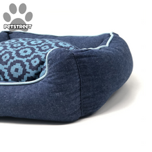 Load image into Gallery viewer, Comfy Denim Dog Bed